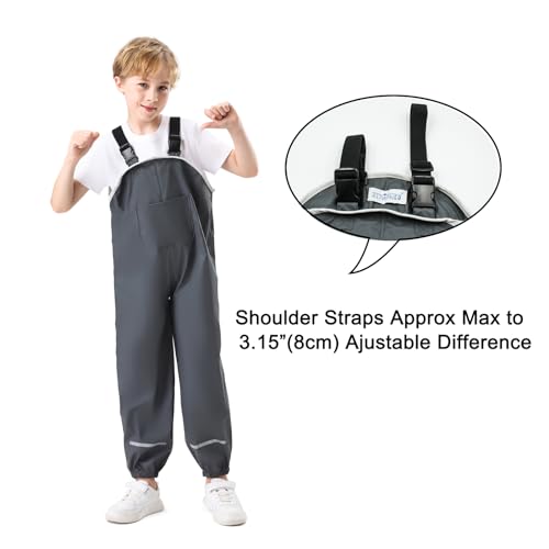 Image of Kids Unisex Rain Pants, Green, Size 2-9 Years