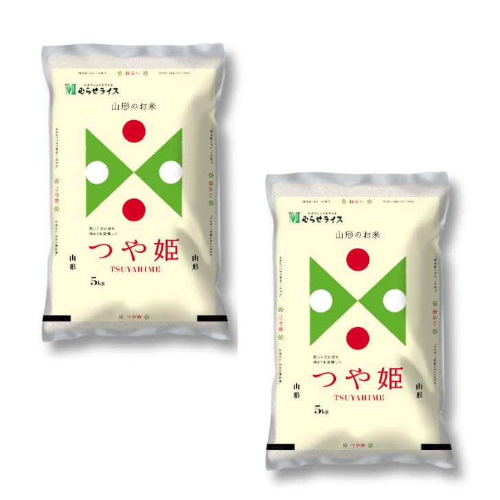 Amazon.co.jp: 令和7年産【精米】 山形県産 つや姫 10kg（5kg×2袋