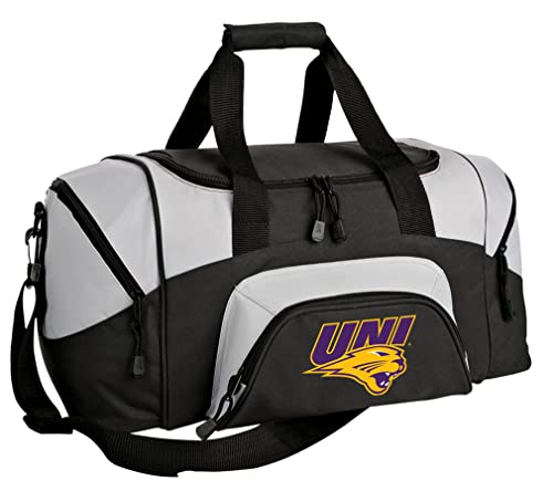 SMALL UNI Panthers Duffel Bag University of Northern Iowa Gym Bags or Suitcase Carryon