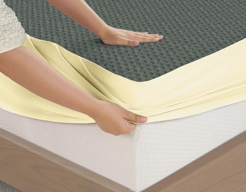 Image of BSB HOME Ultra Soft Waterproof Cotton Terry Mattress Protector King Size Breathable Hypoallergenic Noiseless Fitted Bed Protector 72x78 inch Mattress /Bed Cover (King 72 * 78 inch | 6x6.5 ft, Grey)