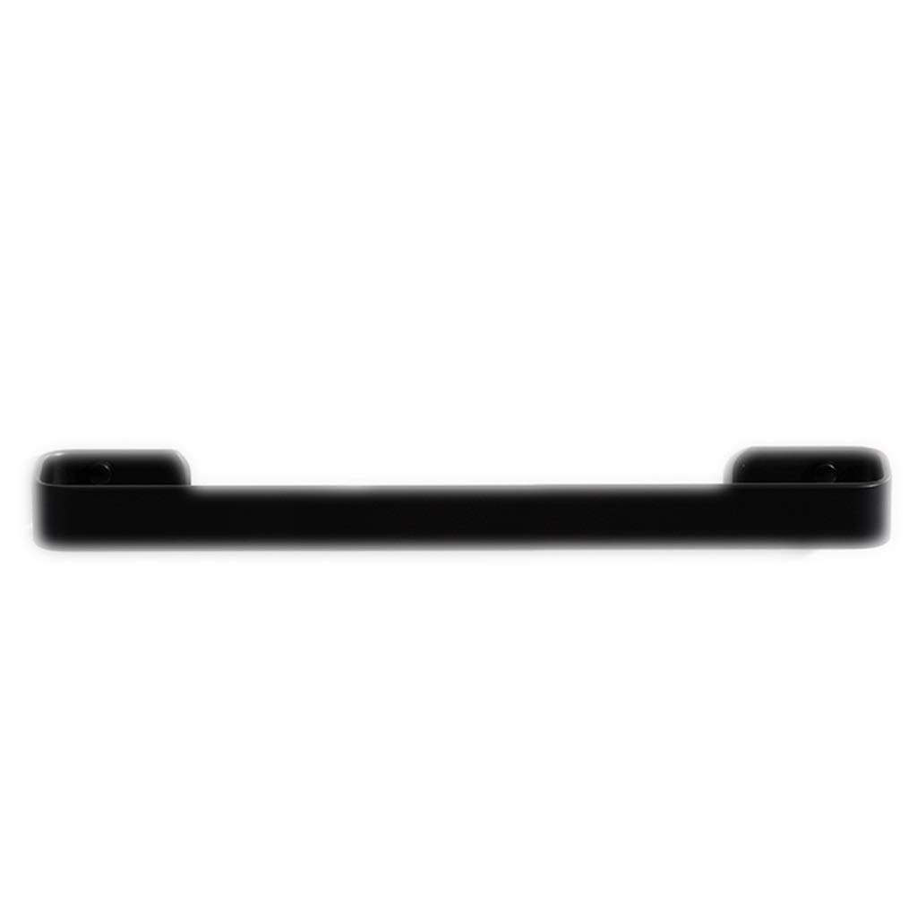 JvFbjLF Towel Ring Punch-free/screw Insert 20/30/40/50/60cm Black Bathroom Towel Rack Towel Ring Single Pole(50cm)