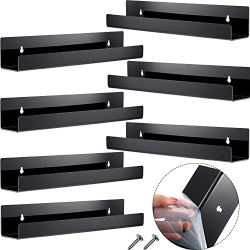 14 Inch Acrylic Floating Bookshelf, Wall Mounted Shelf, Ledge Book Shelf for Kids