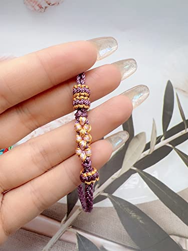 CJIAYUJEW to My Granddaughter ''A Link That Can Never Be Undone'' Peach Blossom Bracelet,Adjustable Braided Granddaughter Bracelet from Grandma3