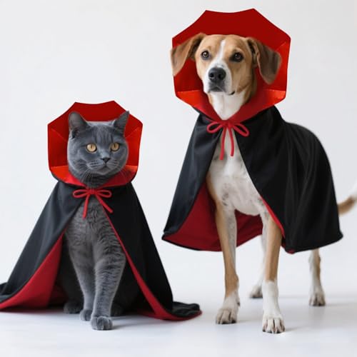 Disfraz de capa vampiro para perro mediano y pequeño miniatura 3