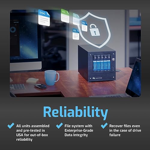 Image of OWC 80TB Jupiter mini 5-Bay Desktop NAS System with Intel Xeon Up to 2.7Ghz, 32GB Memory, Double 10GbE, TrueNAS Scale OS