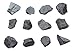12PK Raw Hematite, Mineral Specimens - Approx. 1