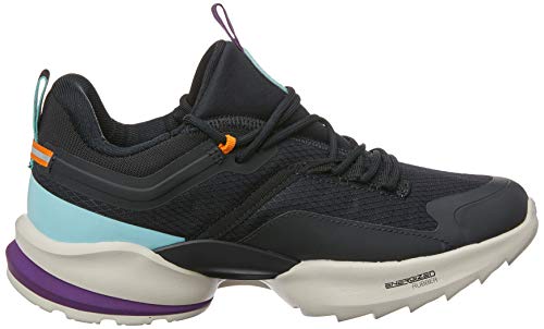 Fila Fit Trainer, Tênis Feminino, Preto (Preto/Azul/Laranja), 33