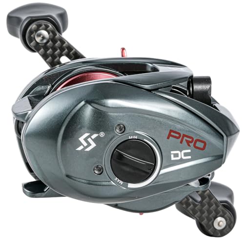Image of Sougayilang Baitcasting Fishing Reel, 8:1 High Speed Gear Ratio Super Smooth and Powerful Low Profile Baitcaster Reel with Maganic Brake System for Freshwater,Saltwater Best Gifts
