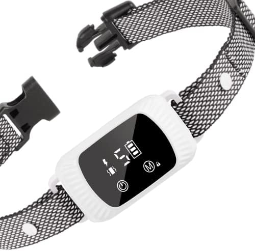 Dog Bark Collar,Anti Barking Collar with 5 Adjustable Sensitivity and Intensity Beep Vibration and Optional Shock Function,Rechargeable Smart Bark Collar for Small,Medium & Large Dogs