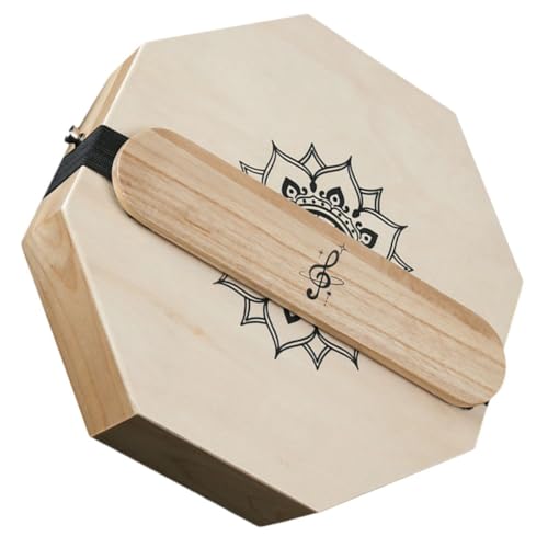 Cajon de voyage compact en bois à percussion octogonale métal et bois