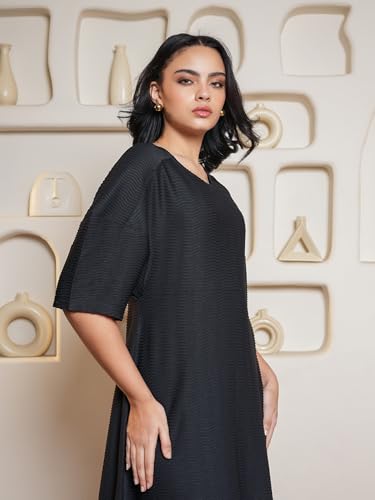 Image of PURVAJA Women's A-line Midi Length Dress (Yuvi-041-045)