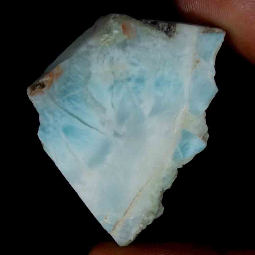 Krishna Hai 73.30 Cts Honest Sky Blue LARIMAR Rough Blue Pectolite Larimar Rough Slab Rare Natural Mineral Stone Slice Caribbean Atlantis/Dolphin Crystal Collectible Gemstone Specimen Gemstones