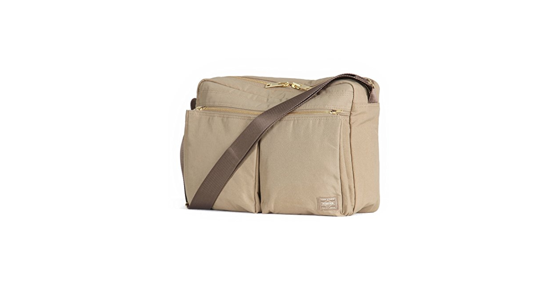 吉田カバンPORTERポーターベージュ ショルダーバッグ美品 DRAFT（PORTER） ポーター PORTER 吉田カバン 2wayショルダー