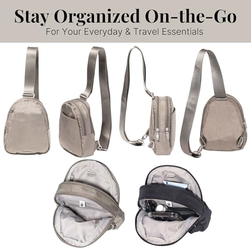 Image of Baggallini Double Zip Mini Sling