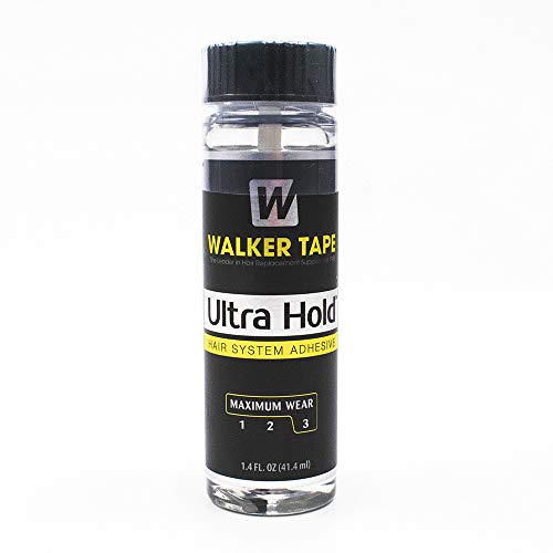 "Ultra Hold" Walker pegamento adhesivo el reemplazo Sistema Capilar Hombre Bisoñes extensión pelo peluca paquetes pelo armadura cierre encaje frontal 1.4oz(41.4ml)