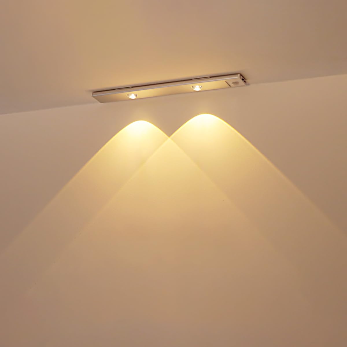 Shenzhi TechLED Closet Light, Under Cabinet Lighting, 3 Colors Dimmable Motion Sensor Night Light, Wireless USB Rechargeable Magnetic Light Bar for Kitchen Counter Wardrobe Storage Room (30cm)