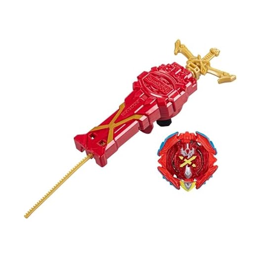 Beyblade Burst QuadStrike, Pack Lanceur Puissance et Vitesse Xcalius, Ensemble de Combat avec Lanceur Xcalius et toupie