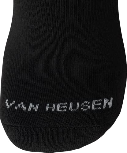 Van Heusen Men's Socks - Low Cut No Show Athletic Performance Ankle Sock Liners (12 Pack), Size 6-12.5, Black Premium #TOP3