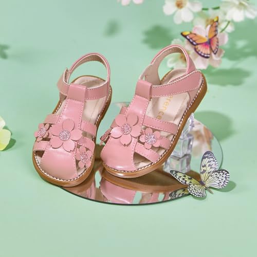 Image of Kiderence Toddler Girls Sandals Little Girls Kids Summer Shoes Toddler Sandals
