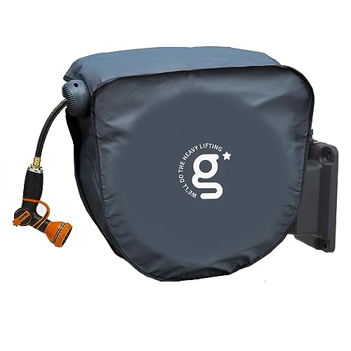 Image of Giraffe Tools AW50 Retractable Garden Hose Reel Cover UV Resistant, Anti-Fading and Waterproof Cover for Water Hose Reel
