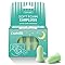Cazivea Tappi Orecchie Dormire: memory foam con cancellazione del rumore da 36 dB | Ingegneria acustica a 5 strati | Custodia portatile per viaggi, lavoro e russamento (Verde erba, Media)