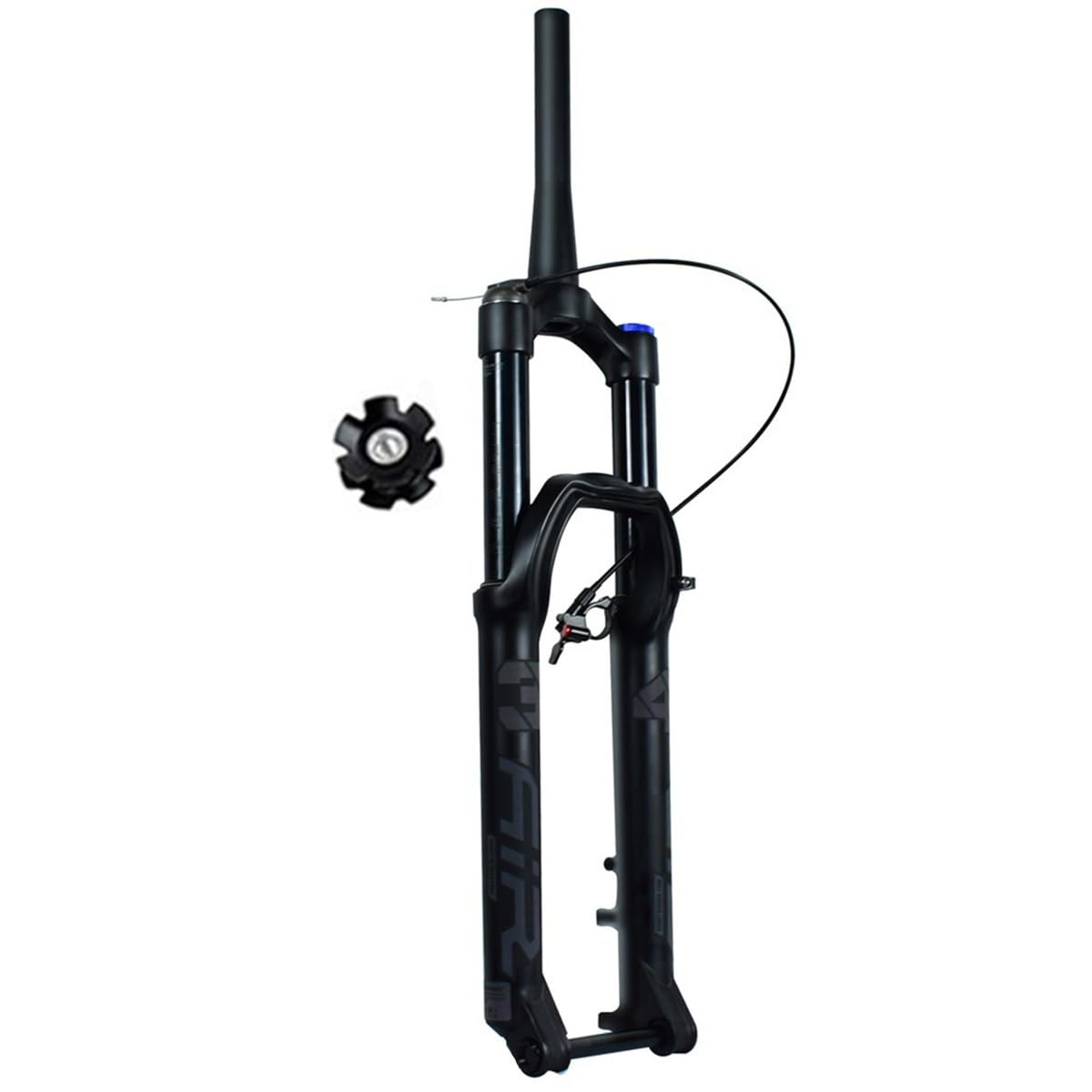 Horquilla de suspensión neumática para Bicicleta de montaña MTB de 27,5 y 29 Pulgadas, Horquilla Delantera de 1-1/2'', Recorrido del Canal espinal, Eje de Barril de 140 mm, Freno d