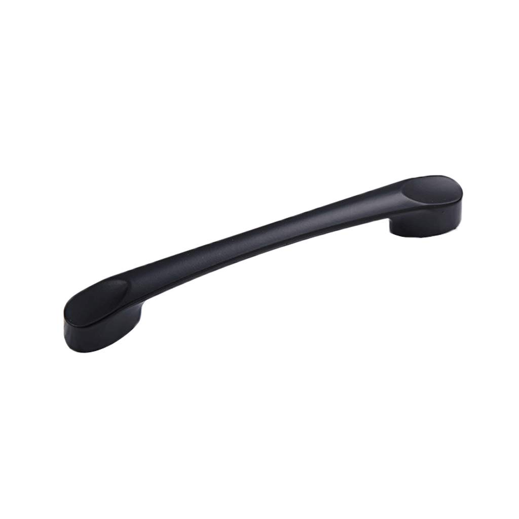 Poignée placard noire 135mm anti-trace pour remplacer un bouton usé