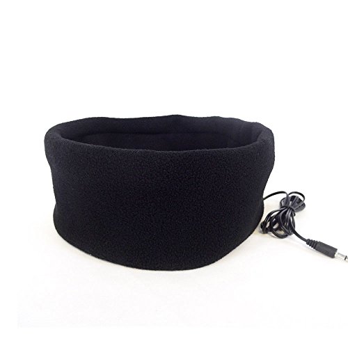 Kasstino Anti-noise Sports Sleeping Earphone Headband Sleep Headphones for iPhone Samsung (Black)