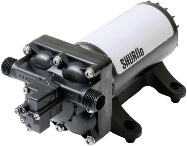 PENTAIR SHURFLO Electric Water Pump 4048-153-E75-12V Diaphragm, RV Water Pump - 4.0 GPM