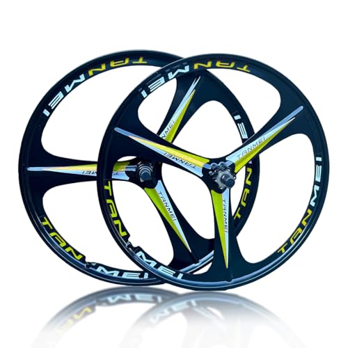 20/24'' ܂肽ݎ] }OlVE BMX zC[Zbg 406/451mm 3X|[N tgAzC[ fBXNu[L 100/135mmnu 6-9[^[p(Black-yellow,20'' Pair)