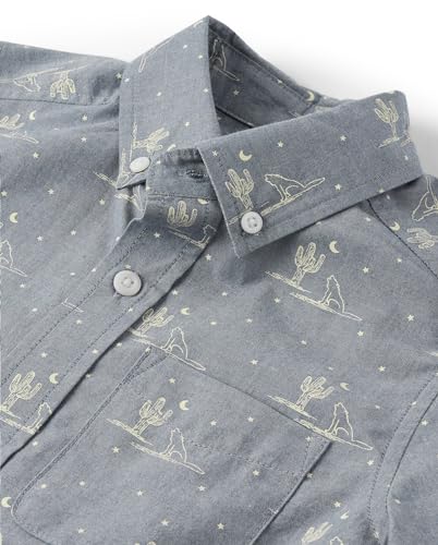 Image of The Children's Place Boys' Short Sleeve Poplin Button Down Shirt