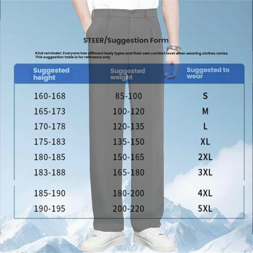Easemotions - Super Stretch Ice Silk Comfort Everyday Pants, Mens Pants Casual Quick-Drying Stretch Waist Ice Soft Breathable2