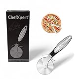 Cortador de Pizzas Profesional – Acero Inoxidable | Mango Antideslizante | Apto para Lavavajillas | Cortador Rueda para Pizza, Masa y Hojaldres