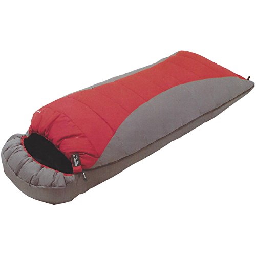 High Peak Outdoors Comfort Lite 20 Degree Sleeping Bag, X-Large, Gray/Red