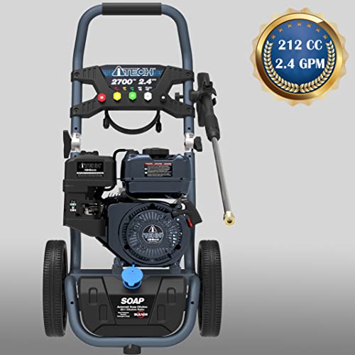 A-Itech At30-127001 Gas Powered Pressure Washer Max. 3200 Psi & 2.4 Gpm On-Board Soap Tank With 5 Nozzle Set, Carb Compliant #TOP6
