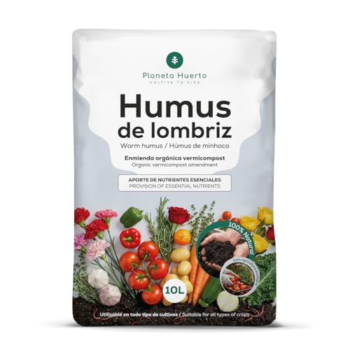 Humus de Lombriz 100% Natural Planeta Huerto 10 L