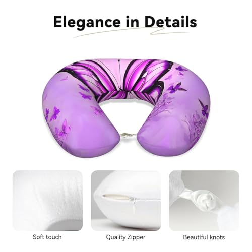Almohada de espuma viscoelástica tamaño viaje cuello U miniatura 3