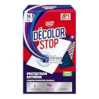 Decolor Stop – Extreme Protektoren – schützt vor extremen Degorgementen – effektiv für neue, dunkle oder farbige Kleidung – alle Textilprogramme und Temperaturen – 18 XXL-Tücher