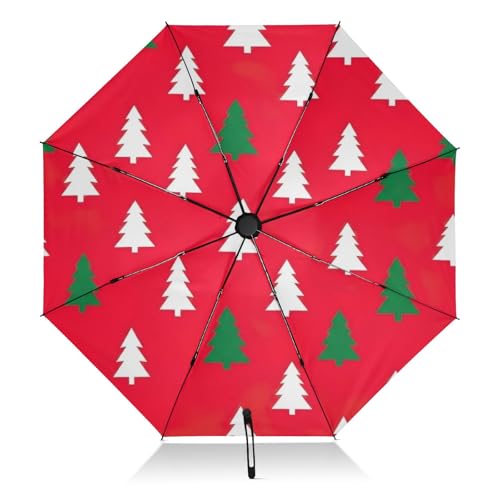 Parapluies pour pluie GAIREG avec arbres de Noël le cadeau utile blanc vert rouge