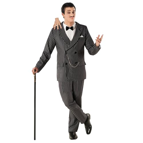 Morph 1920s Gangster Costume For Men | Adult Gangster Suit Halloween Costume | Classic Gangster Attire, X-Large