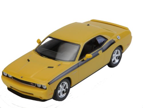 Dodge Challenger R/T Classic 2010 miniature 1/25 en PVC jaune