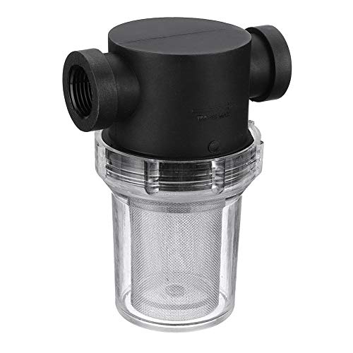 CVERY Pump Filter 20mm/25mm Garden Irrigation Inline Mesh gh Flow Water Pipe Strainer Multipurpose Outdoor Water Pump Filter(25mm(3 4)