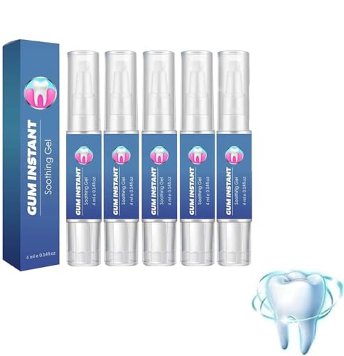 Gum Instant Treatment Gel, Gum Shield TherapyGel,GumInstant SoothingGel, DentizenGum Therapy Gel, Teeth W-hitening Essence Pen, Teeth Stain Remover (5)