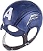 Trippy Lights Captain America Superhero Latex Overhead Adult Teen Mask Blue