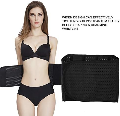 TMISHION Postpartum Belly Belt, Breathable After Birth Belly Support Belt, After Pregnancy Recovery Abdominal Lumbar Support Corsets, Postpartum Shapewear Corset for Woman Belt(Black)