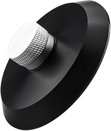 Miniatura 3 de Estabilizador de disco de vinilo Audio LP para tocadiscos con soporte de pesoabrazadera, color negro, 500332122