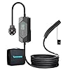 Level 2 Tesla Charger, 40A 240V EV Charger, Portable Mobile NACS Connector, ETL Listed Home Wall Charging Station for Tesla Model Y/3/S/X, 20FT Cord with NEMA 14-50 Plug
