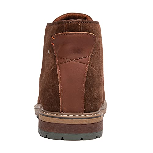 Arkbird Men's Coffee Brown Suede Leather Casual Oxford Dress Boot Fashion Design Mid-Top Derby Chukka Ankle Boots For Men Size 10 #TOP4