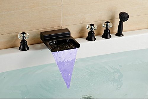 Robinet cascade LED pour transformer votre baignoire en spa de luxe