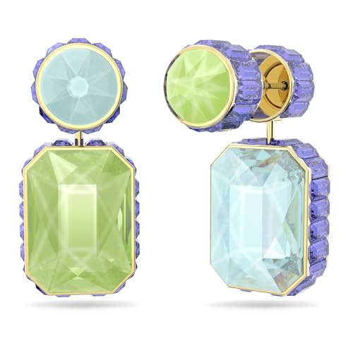 Swarovski Chroma Crystal Pendant Necklace Collection, Gold Tone Finish Setting3